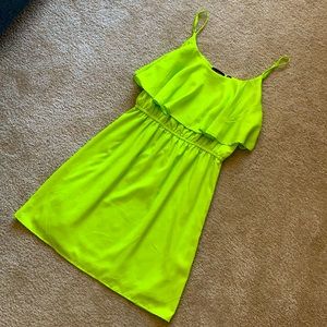 Neon green summer dress size M